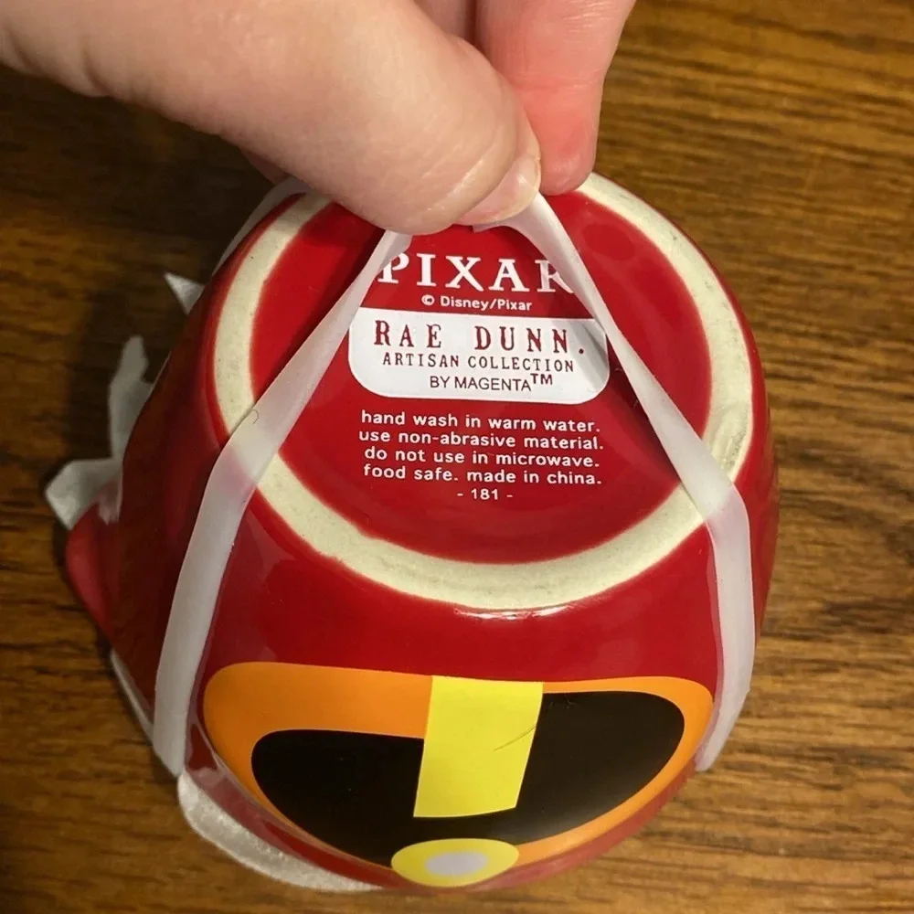 Rae Dunn Disney Pixar The Incredibles Nesting Measuring Cups Ceramic Set NWT